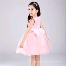 детские платья 2016 горячие продажа шифон розовый случайные девушки платье бутик